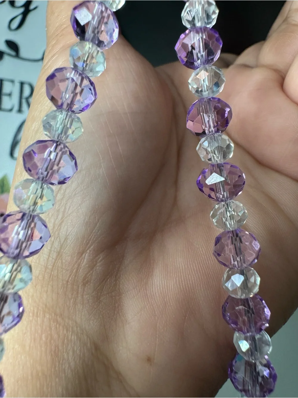 Bling Bling Crystal and Purple Phone/Key/Bag Chain #P1067